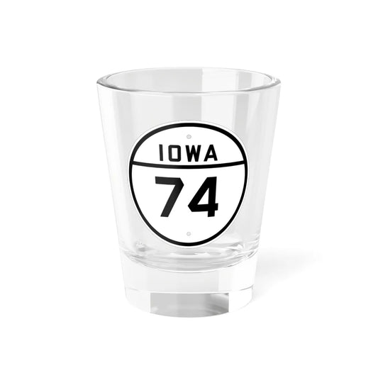 Iowa 74 1926 (Iowa) (Road Sign) Shot Glass 1.5oz 1.5oz - Go Mug Yourself