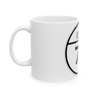 Iowa 75 1926 (Iowa) (Road Sign) White Coffee Mug - Go Mug Yourself