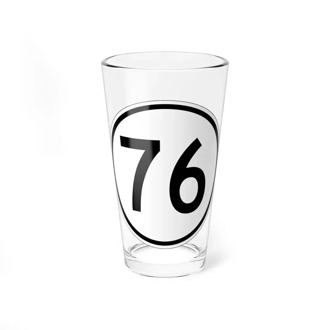 Iowa 76 1950 (Iowa) (Road Sign) Pint Glass 16oz 16oz - Go Mug Yourself