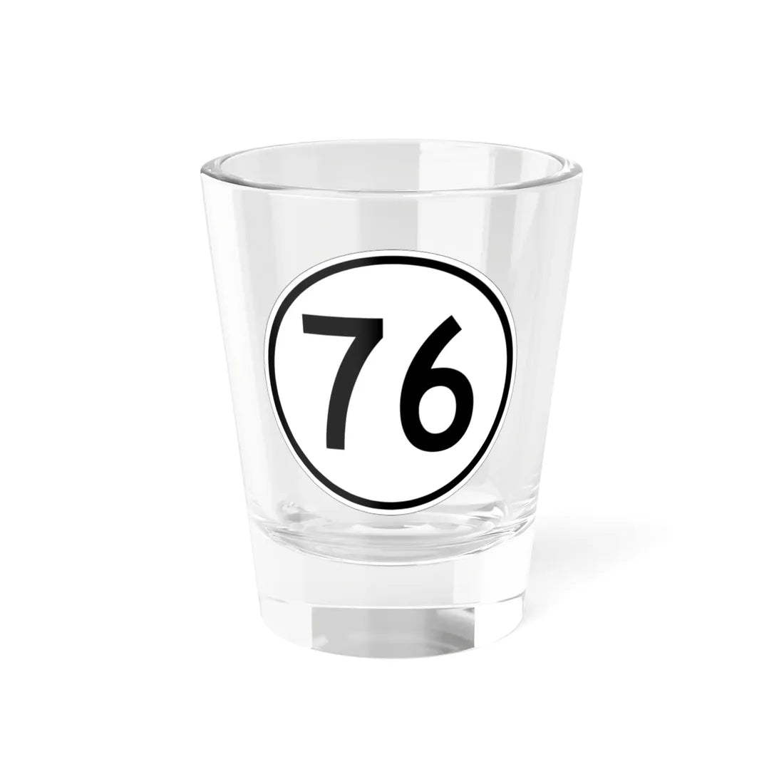 Iowa 76 1950 (Iowa) (Road Sign) Shot Glass 1.5oz 1.5oz - Go Mug Yourself