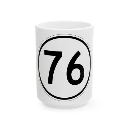 Iowa 76 1950 (Iowa) (Road Sign) White Coffee Mug - Go Mug Yourself
