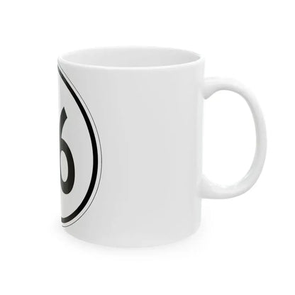 Iowa 76 1950 (Iowa) (Road Sign) White Coffee Mug - Go Mug Yourself