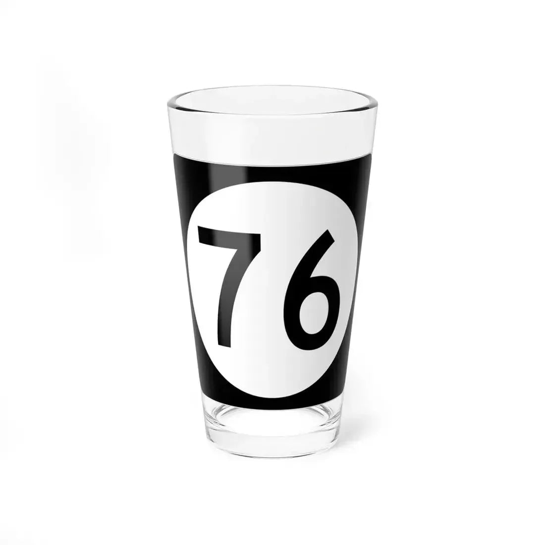 Iowa 76 (Iowa) (Road Sign) Pint Glass 16oz 16oz - Go Mug Yourself