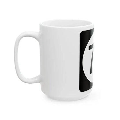 Iowa 76 (Iowa) (Road Sign) White Coffee Mug - Go Mug Yourself