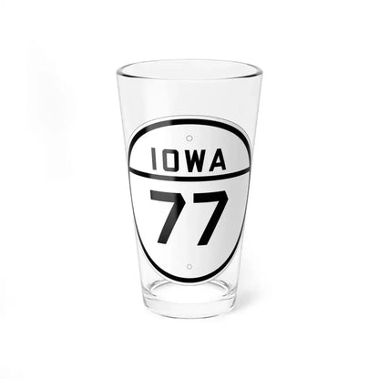 Iowa 77 1926 (Iowa) (Road Sign) Pint Glass 16oz 16oz - Go Mug Yourself