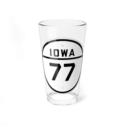 Iowa 77 1926 (Iowa) (Road Sign) Pint Glss 16oz 16oz - Go Mug Yourself