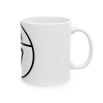 Iowa 77 1926 (Iowa) (Road Sign) White Coffee Mug - Go Mug Yourself
