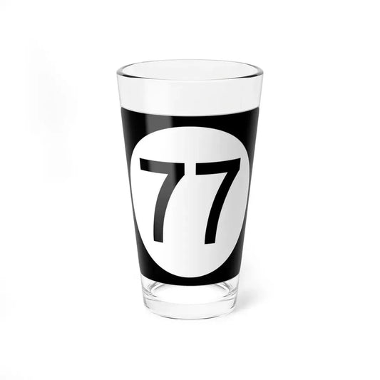 Iowa 77 (Iowa) (Road Sign) Pint Glss 16oz 16oz - Go Mug Yourself