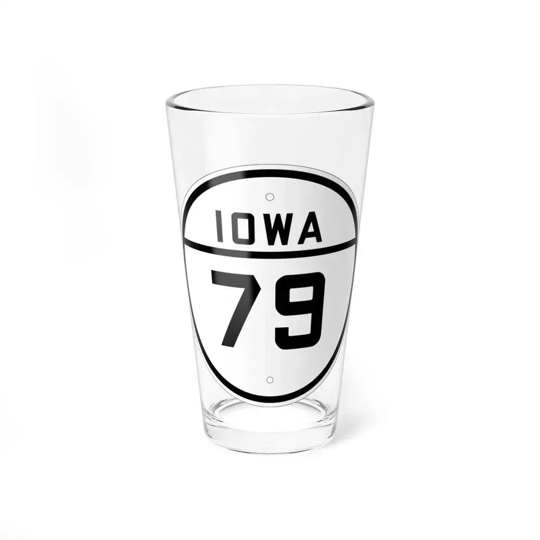 Iowa 79 1926 (Iowa) (Road Sign) Pint Glass 16oz 16oz - Go Mug Yourself