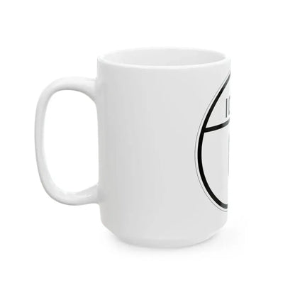 Iowa 8 1926 (Iowa) (Road Sign) White Coffee Mug - Go Mug Yourself