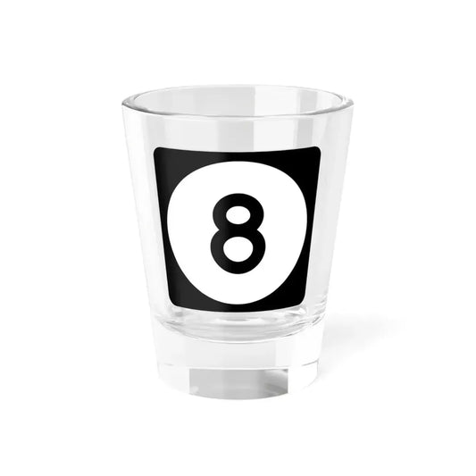 Iowa 8 (Iowa) (Road Sign) Shot Glass 1.5oz 1.5oz - Go Mug Yourself