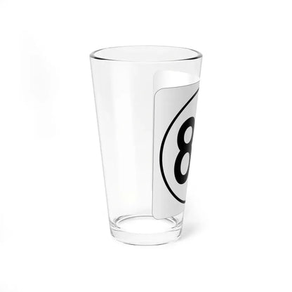 Iowa 80 1948 (Iowa) (Road Sign) Pint Glss 16oz - Go Mug Yourself