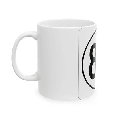 Iowa 80 1948 (Iowa) (Road Sign) White Coffee Mug - Go Mug Yourself