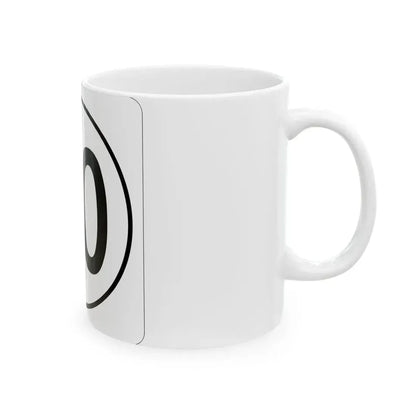 Iowa 80 1948 (Iowa) (Road Sign) White Coffee Mug - Go Mug Yourself