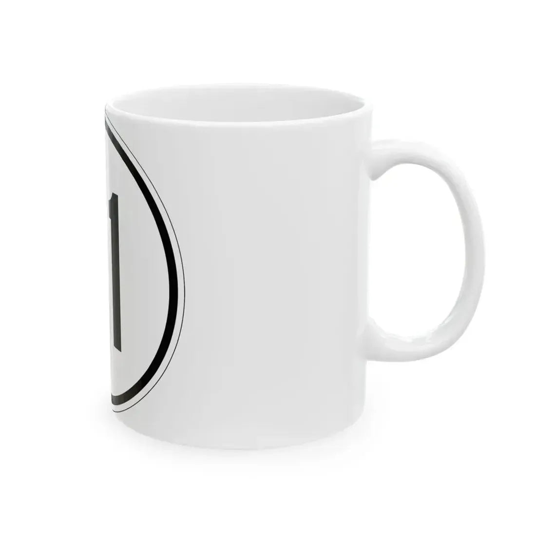 Iowa 81 1950 (Iowa) (Road Sign) White Coffee Mug - Go Mug Yourself