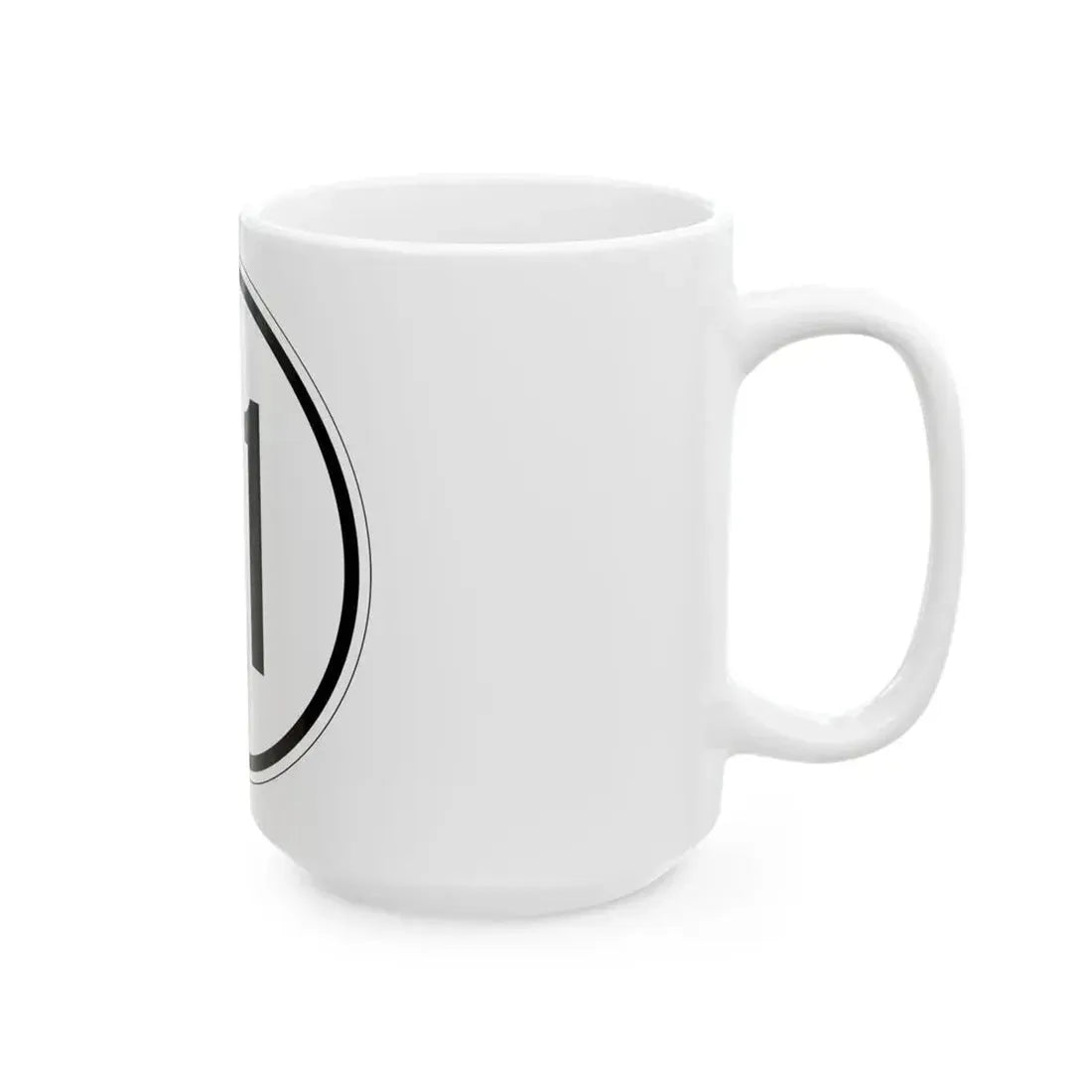 Iowa 81 1950 (Iowa) (Road Sign) White Coffee Mug - Go Mug Yourself