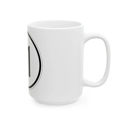 Iowa 81 1950 (Iowa) (Road Sign) White Coffee Mug - Go Mug Yourself