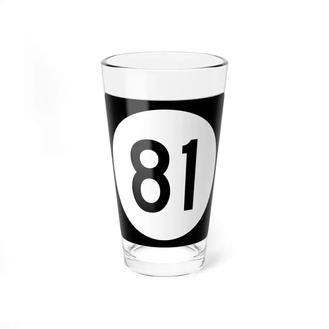 Iowa 81 (Iowa) (Road Sign) Pint Glss 16oz 16oz - Go Mug Yourself