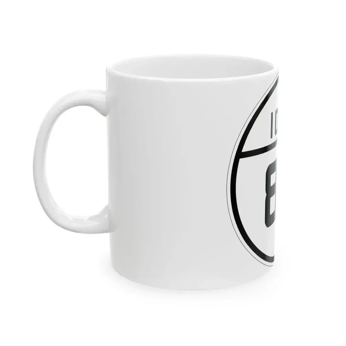 Iowa 82 1926 (Iowa) (Road Sign) White Coffee Mug - Go Mug Yourself