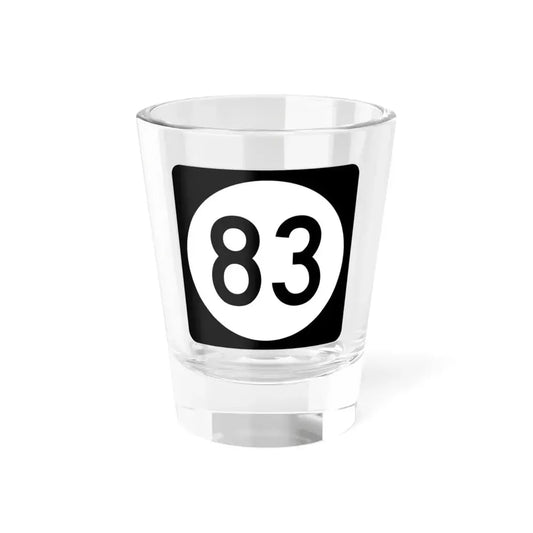 Iowa 83 (Iowa) (Road Sign) Shot Glass 1.5oz 1.5oz - Go Mug Yourself