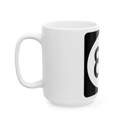 Iowa 83 (Iowa) (Road Sign) White Coffee Mug - Go Mug Yourself