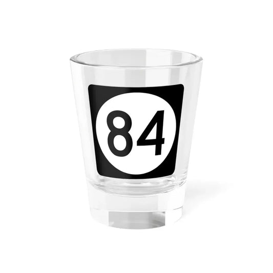 Iowa 84 (Iowa) (Road Sign) Shot Glass 1.5oz 1.5oz - Go Mug Yourself