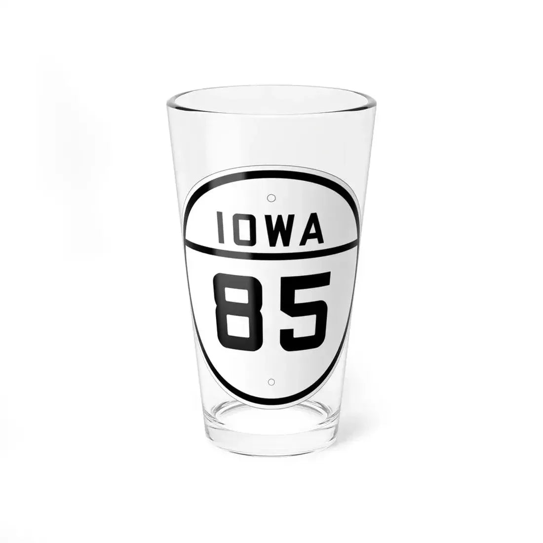 Iowa 85 1926 (Iowa) (Road Sign) Pint Glass 16oz 16oz - Go Mug Yourself