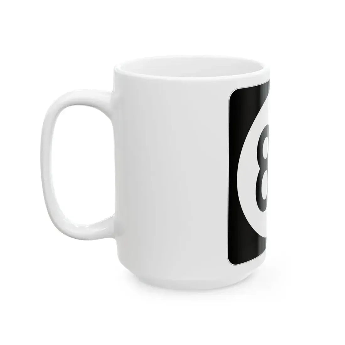 Iowa 85 (Iowa) (Road Sign) White Coffee Mug - Go Mug Yourself