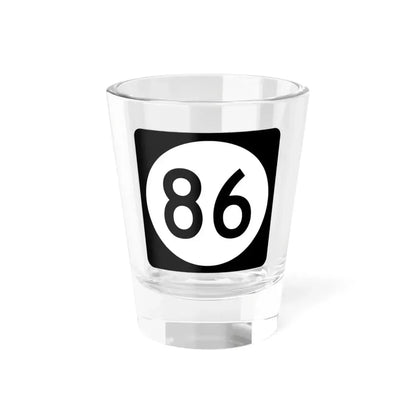 Iowa 86 (Iowa) (Road Sign) Shot Glass 1.5oz 1.5oz - Go Mug Yourself