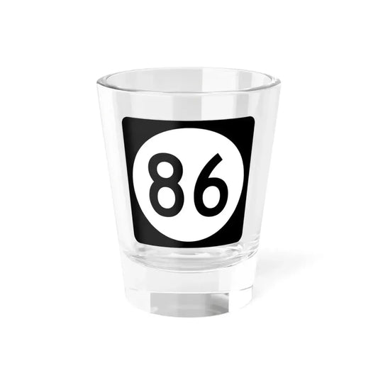 Iowa 86 (Iowa) (Road Sign) Shot Glass 1.5oz 1.5oz - Go Mug Yourself