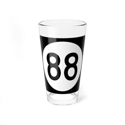 Iowa 88 (Iowa) (Road Sign) Pint Glss 16oz 16oz - Go Mug Yourself