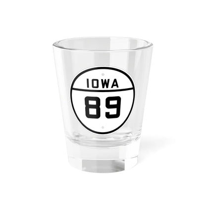 Iowa 89 1926 (Iowa) (Road Sign) Shot Glass 1.5oz 1.5oz - Go Mug Yourself