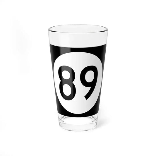 Iowa 89 (Iowa) (Road Sign) Pint Glss 16oz 16oz - Go Mug Yourself