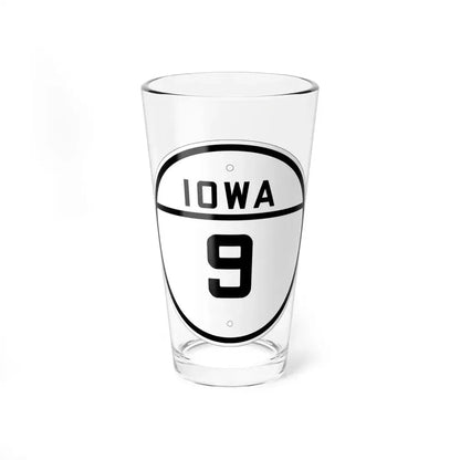 Iowa 9 1926 (Iowa) (Road Sign) Pint Glass 16oz 16oz - Go Mug Yourself