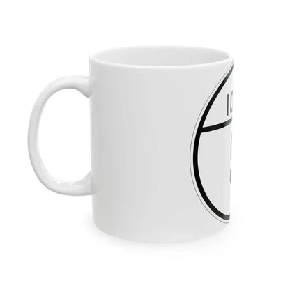 Iowa 9 1926 (Iowa) (Road Sign) White Coffee Mug - Go Mug Yourself