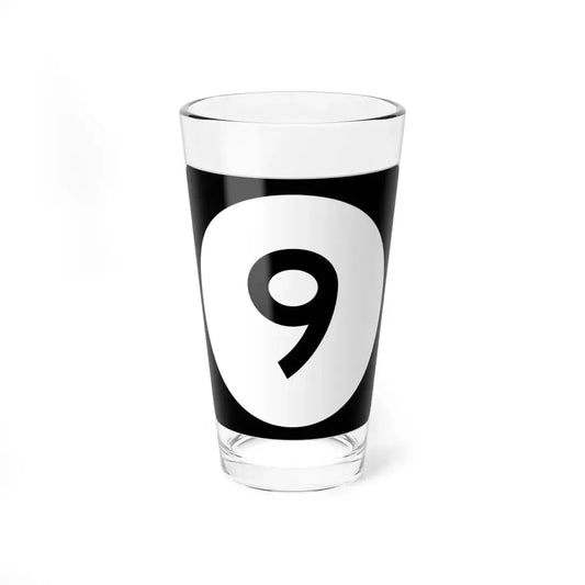 Iowa 9 (Iowa) (Road Sign) Pint Glass 16oz 16oz - Go Mug Yourself