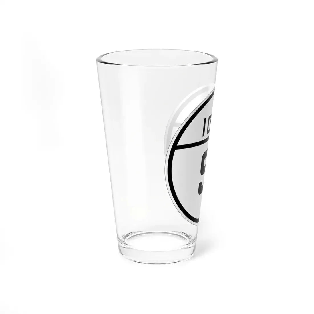 Iowa 91 1926 (Iowa) (Road Sign) Pint Glss 16oz - Go Mug Yourself