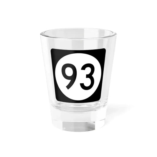 Iowa 93 (Iowa) (Road Sign) Shot Glass 1.5oz 1.5oz - Go Mug Yourself