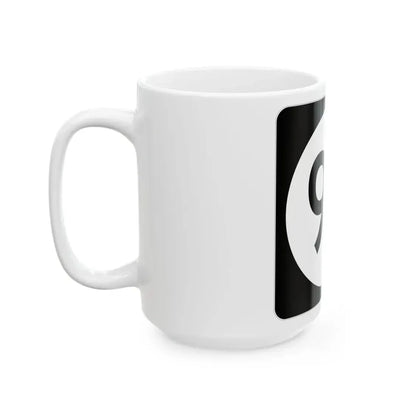 Iowa 93 (Iowa) (Road Sign) White Coffee Mug - Go Mug Yourself