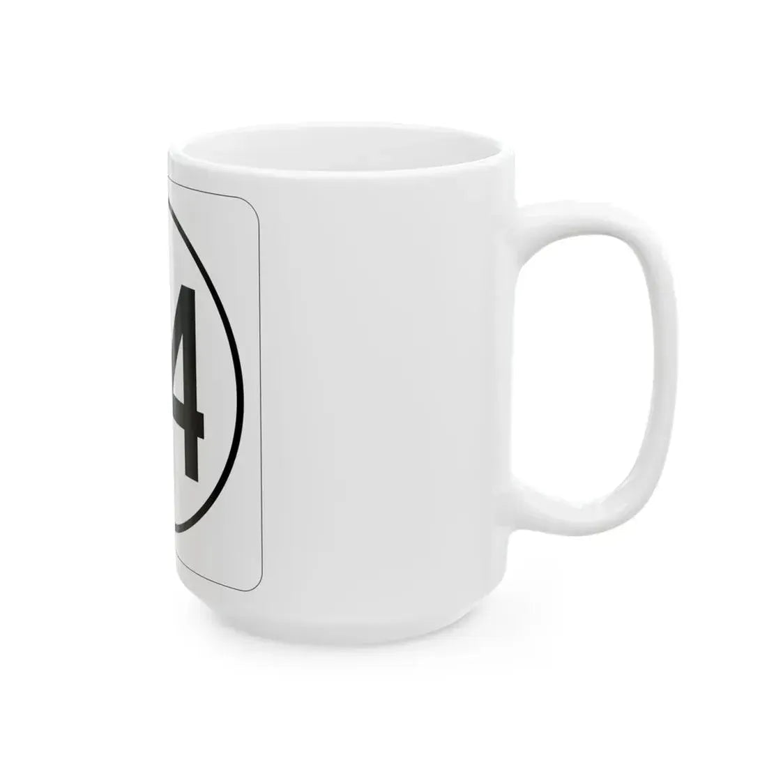 Iowa 94 1948 (Iowa) (Road Sign) White Coffee Mug - Go Mug Yourself