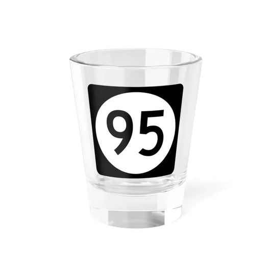 Iowa 95 (Iowa) (Road Sign) Shot Glass 1.5oz 1.5oz - Go Mug Yourself