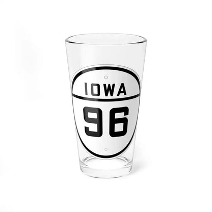 Iowa 96 1926 (Iowa) (Road Sign) Pint Glass 16oz 16oz - Go Mug Yourself