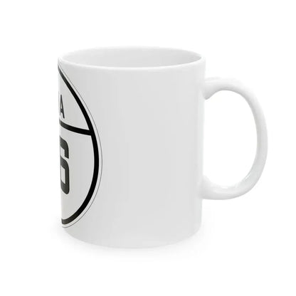 Iowa 96 1926 (Iowa) (Road Sign) White Coffee Mug - Go Mug Yourself
