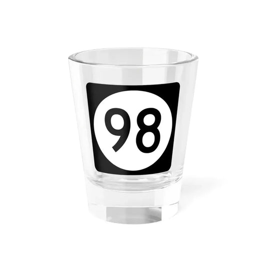 Iowa 98 (Iowa) (Road Sign) Shot Glass 1.5oz 1.5oz - Go Mug Yourself