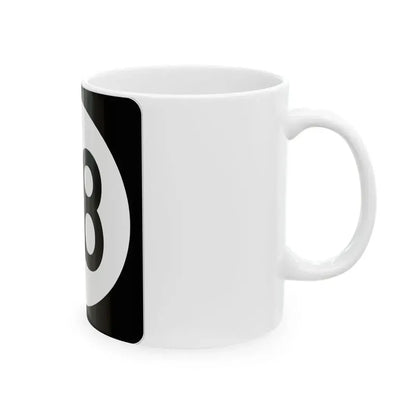 Iowa 98 (Iowa) (Road Sign) White Coffee Mug - Go Mug Yourself