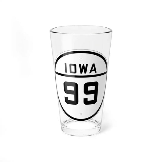 Iowa 99 1926 (Iowa) (Road Sign) Pint Glss 16oz 16oz - Go Mug Yourself