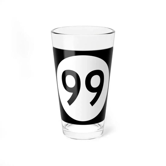 Iowa 99 (Iowa) (Road Sign) Pint Glss 16oz 16oz - Go Mug Yourself