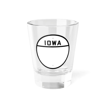 Iowa blank 1926 (Iowa) (Road Sign) Shot Glass 1.5oz 1.5oz - Go Mug Yourself