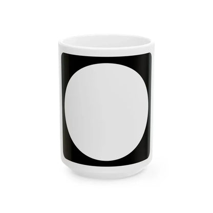 Iowa blank (Iowa) (Road Sign) White Coffee Mug 15oz - Go Mug Yourself