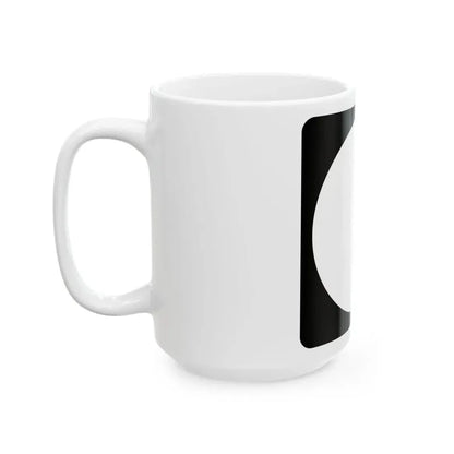 Iowa blank (Iowa) (Road Sign) White Coffee Mug - Go Mug Yourself